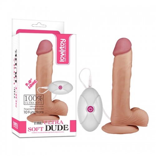 Реалістичний вібратор - The Ultra Soft Dude Vibrating 9" - зображення 1