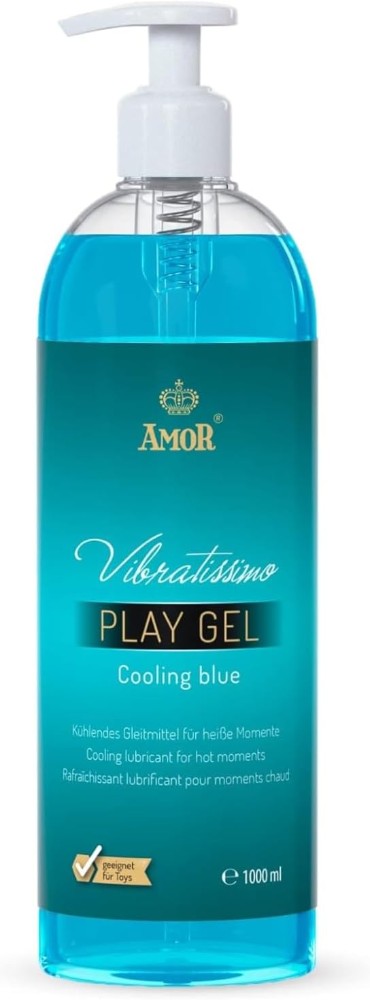 Лубрикант - Vibratissimo Cooling Blue, 1000 мл - зображення 1