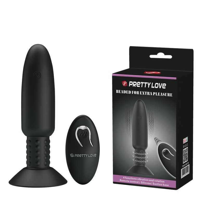 Анальна пробка - Pretty Love Beaded For Extra Pleasure Black - зображення 1