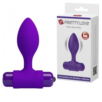 Анальна пробка - Pretty Love Vibra Butt Plug Purple - зображення 1