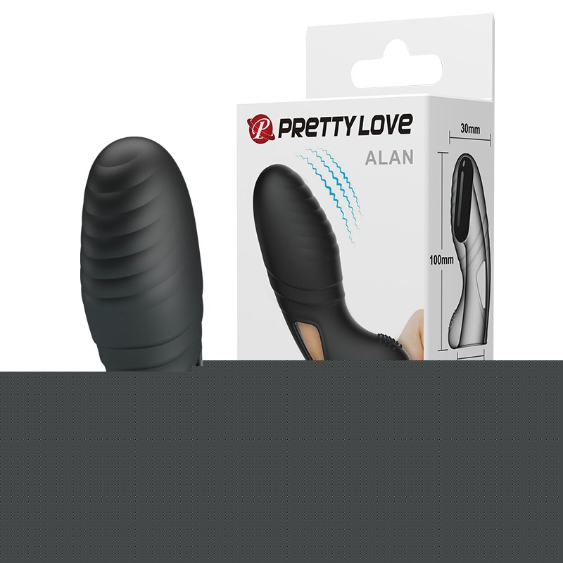 Насадка на палець - Pretty Love Alan Finger Vibrator Black - зображення 1