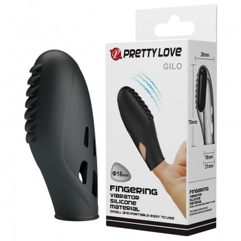 Насадка на палець - Pretty Love Gilo Finger Vibrator Black - зображення 1