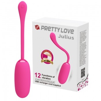 Віброяйце - Pretty Love Julius Vibrating Egg Pink - зображення 1