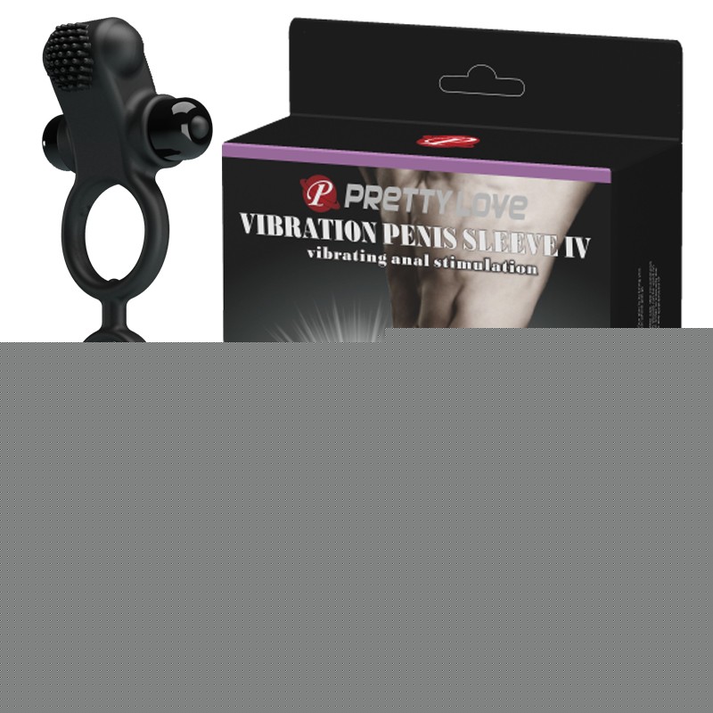 Ерекційне кільце - Pretty Love Vibration Penis Sleeve IV Black - зображення 1