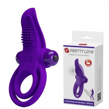 Ерекційне кільце - Pretty Love Vibrant Penis Ring Purple - зображення 1