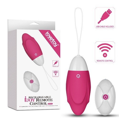 Віброяйце - IJOY Rechargeable Remote Control Egg Pink - зображення 1