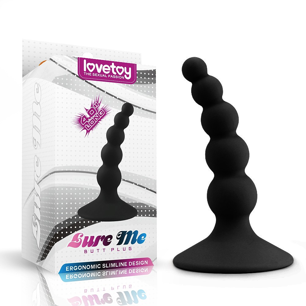 Анальна пробка - Lure Me Beaded Butt Plug 4" - зображення 1
