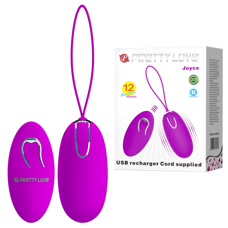 Віброяйце - Pretty Love Joyce Vibrating Egg Purple - зображення 1
