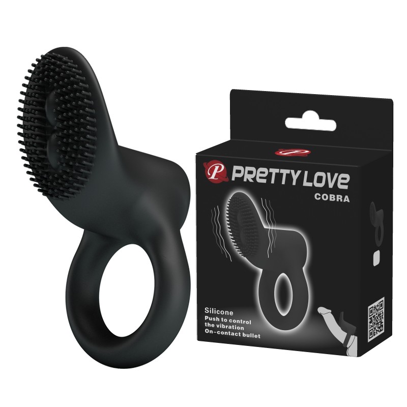 Ерекційне кільце - Pretty Love Cobra Penis Ring Black - зображення 1