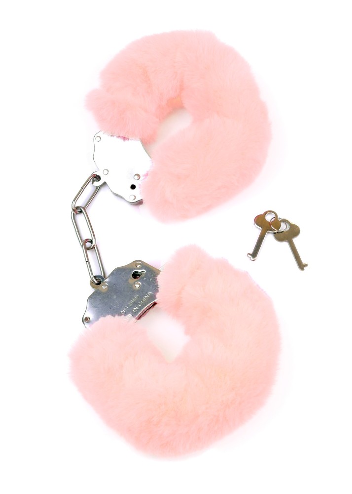 Наручники - Fetish Boss Series Furry Cuffs Light Pink - зображення 1