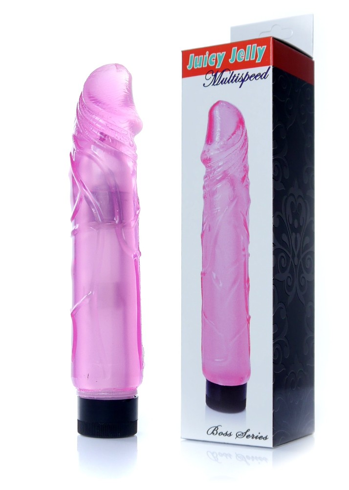 Вібратор - Juicy Jelly Multispeed Pink, 22 см - зображення 1