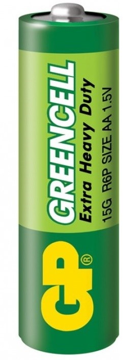 Батарейка GP Greencell 15G, R6P, АА, 1.5V, 1 шт. - зображення 1