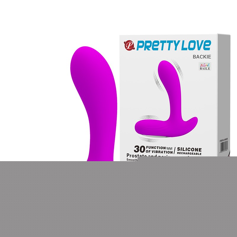 Масажер простати - Pretty Love Backie Prostate Stimulator Purple - зображення 1