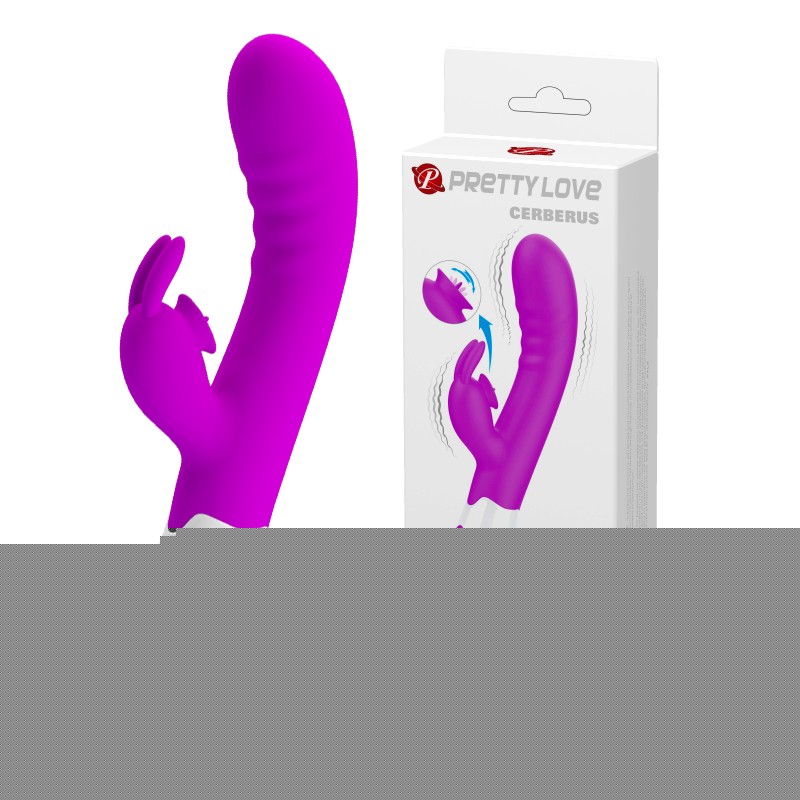 Вібратор - Pretty Love Cerberus Licking Vibrator Purple - зображення 1