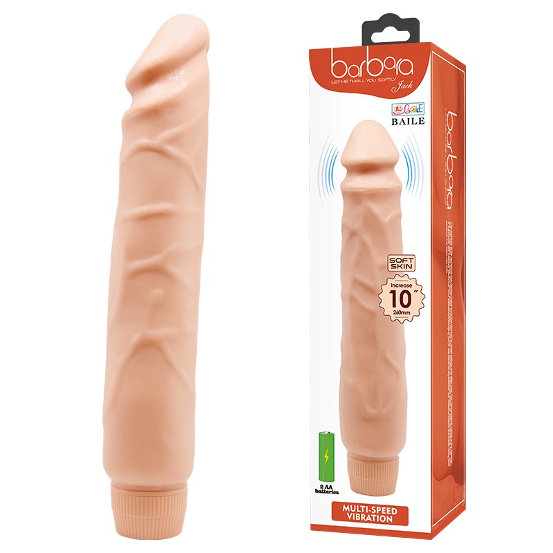Вібратор - Barbara Jack Vibrator 10" Flesh - зображення 1