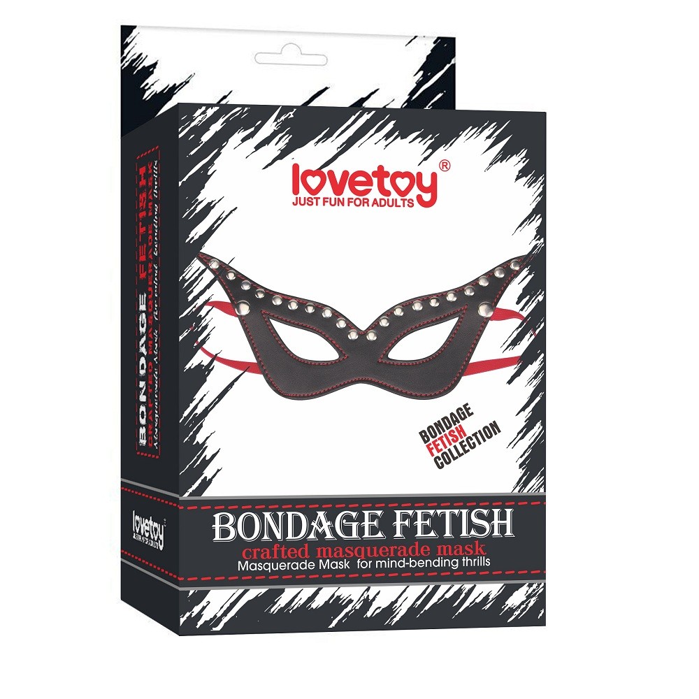 Маска - Bondage Fetish Crafted Masquerade Mask - зображення 1