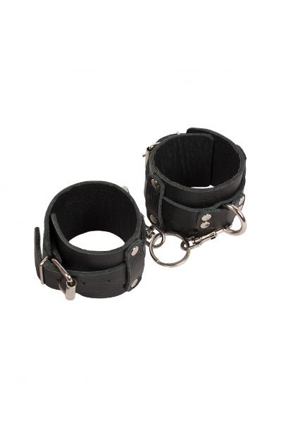Наручники Leather Dominant Hand Cuffs Black - зображення 1