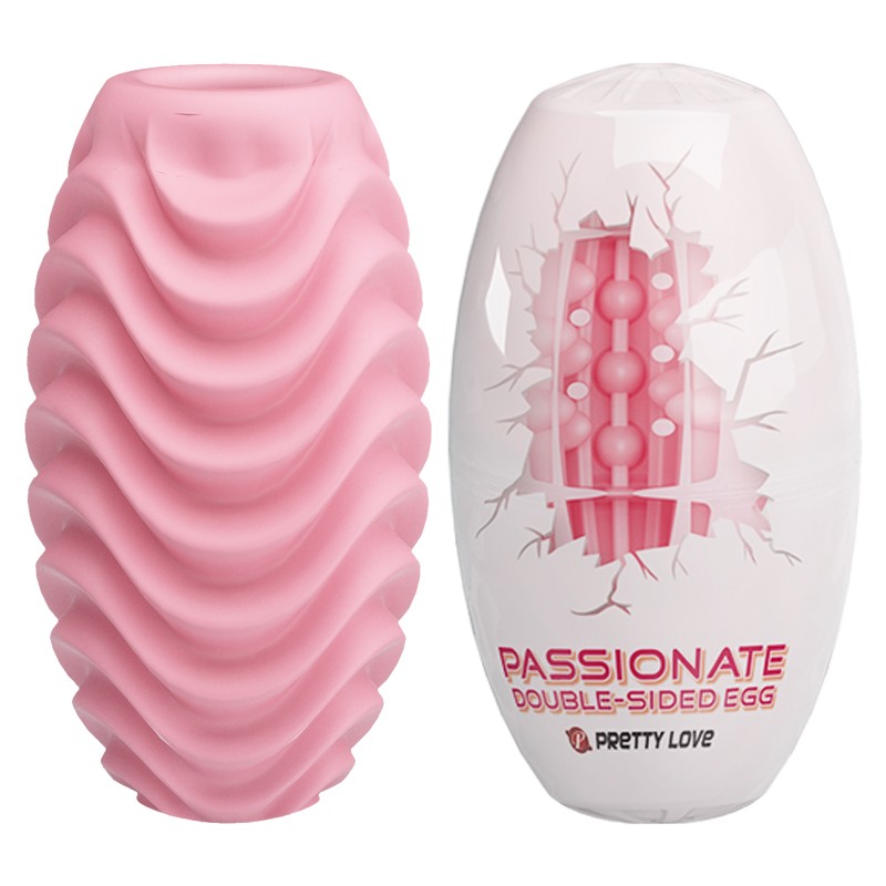 Мастурбатор - Pretty Love Passionate Double-Sided Egg - зображення 1