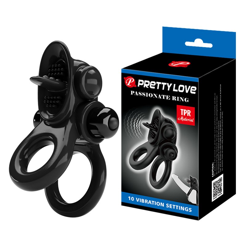 Ерекційне кільце - Pretty Love Passionate Ring Black - зображення 1