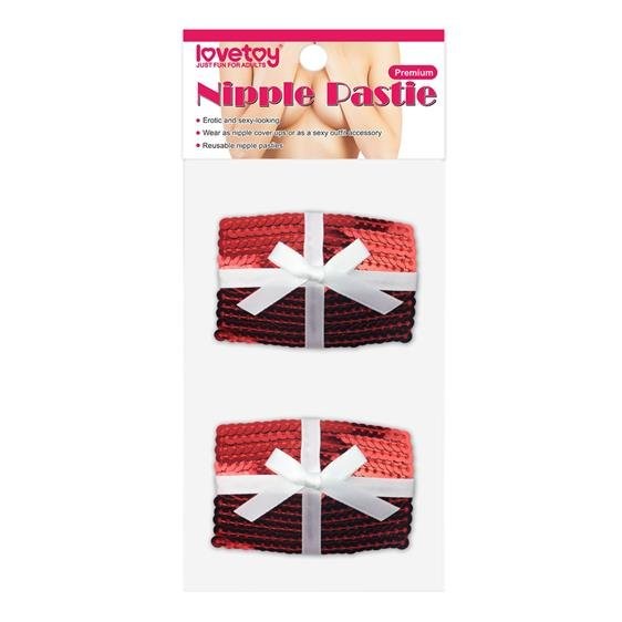 Пестіси - Reusable Christmas Sequin Square Nipple Pasties - зображення 1