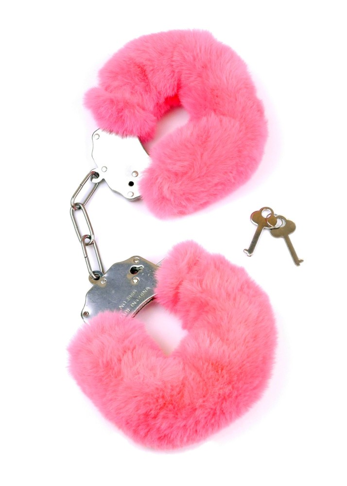 Наручники - Fetish Boss Series Furry Cuffs Pink - зображення 1