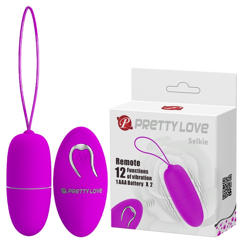 Віброяйце - Pretty Love Selkie Vibrating Egg Purple - зображення 1