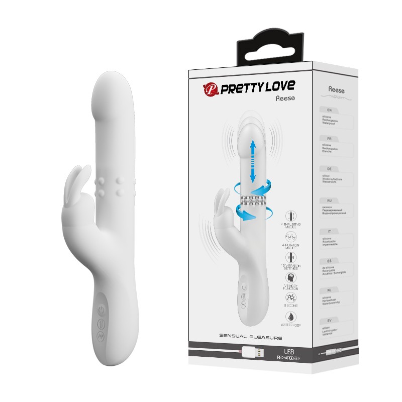 Вібратор - Pretty Love Reese Vibrator White - зображення 1
