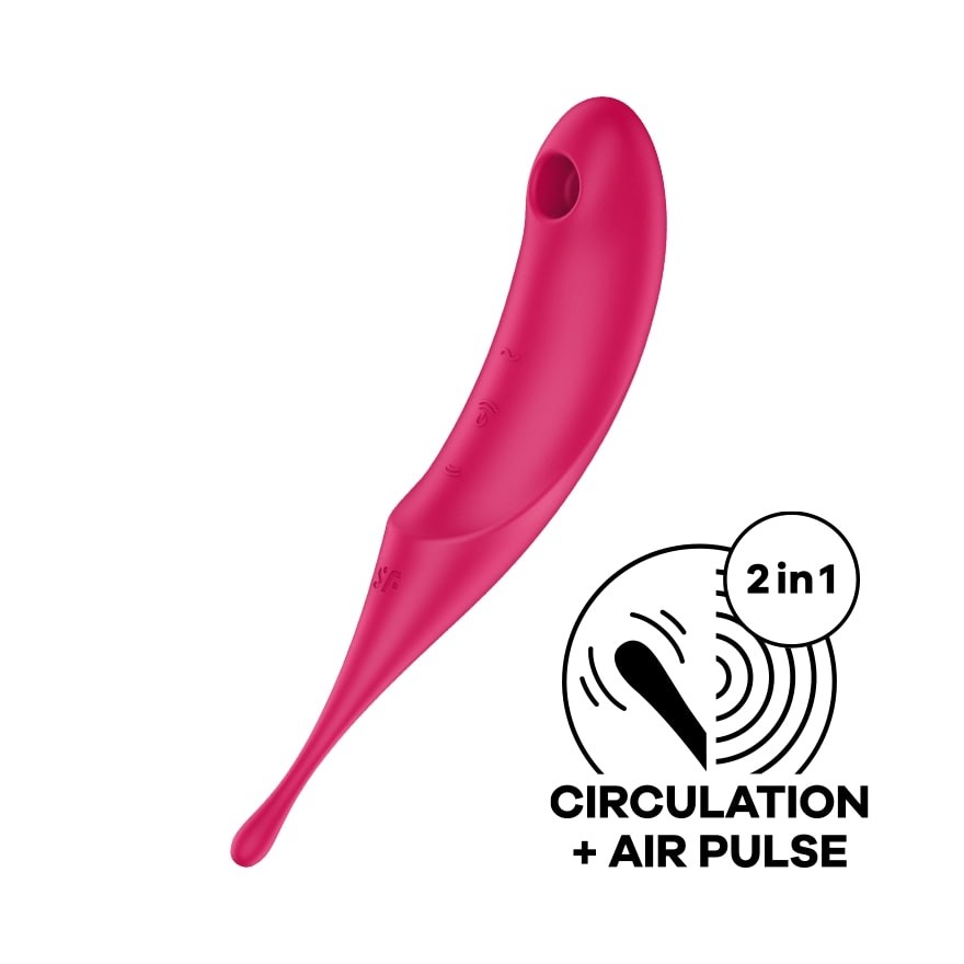 Вакуумний кліторальний стимулятор - Satisfyer Twirling Pro Red - зображення 1