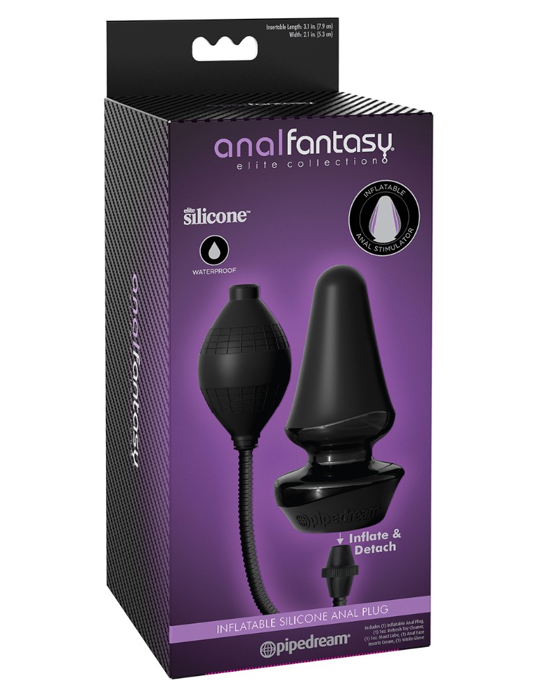 Надувна анальна пробка - Anal Fantasy Elite Inflatable Silicone Anal Plug - зображення 1