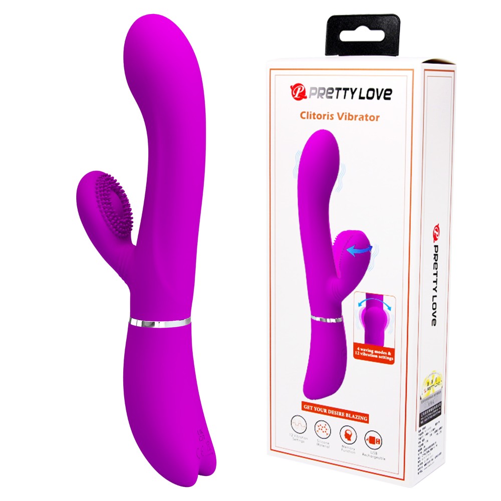 Вібратор - Pretty Love Clitoris Vibrator Purple - зображення 1