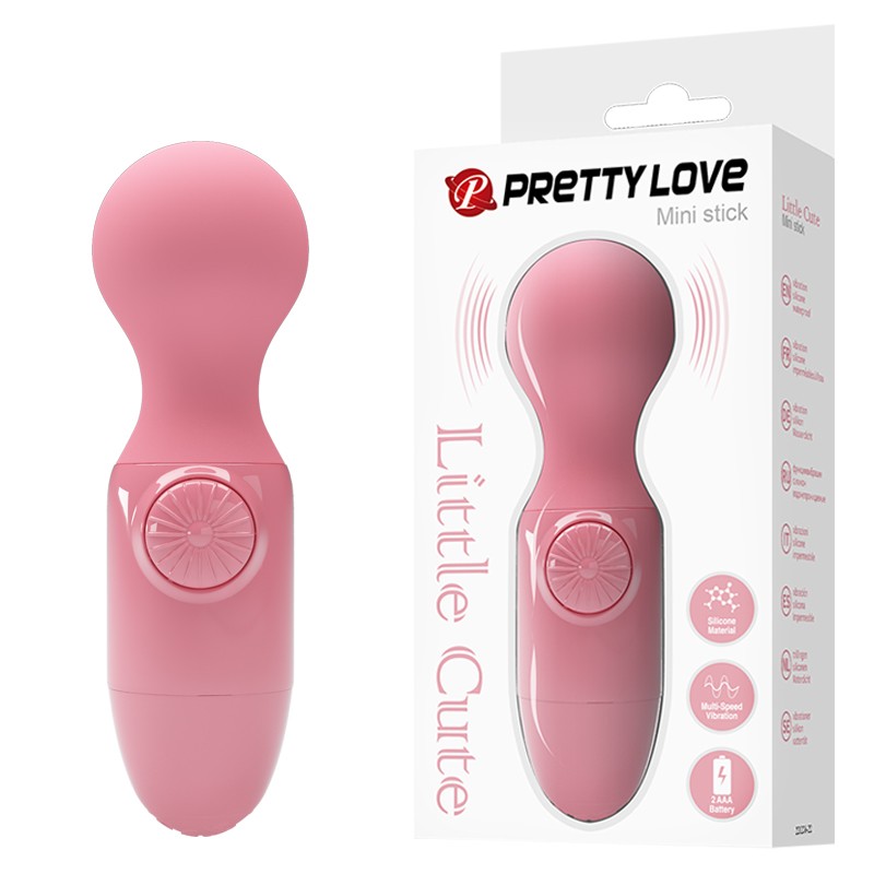 Вібратор - Pretty Love Little Cute Mini Stick Light Pink - зображення 1