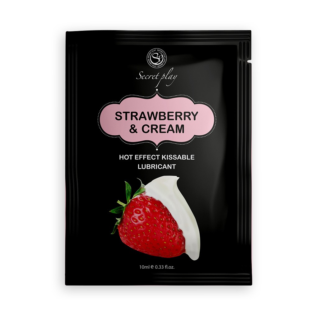 Лубрикант - Secret Play Strawberry & Cream, 10 мл - зображення 1