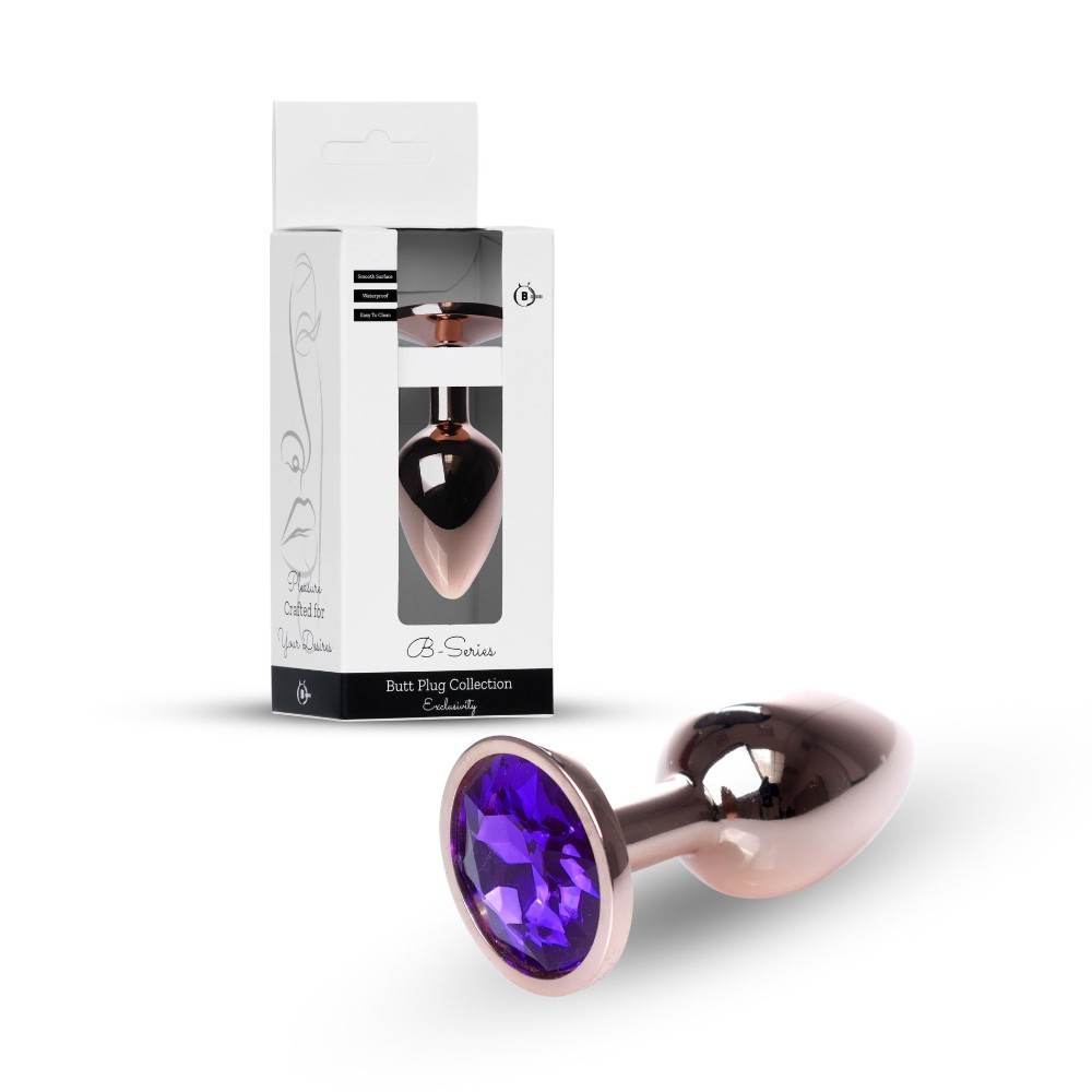 Анальна пробка - Jewellery Red Gold Plug Purple - зображення 1