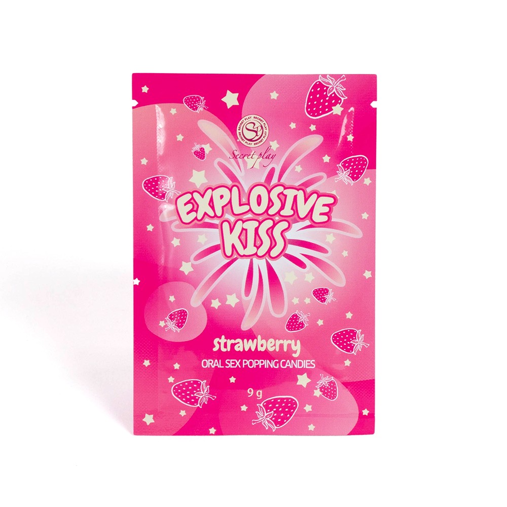 Стріляючі цукерки - Secret Play Explosive Kiss Strawberry, 9 г - зображення 1