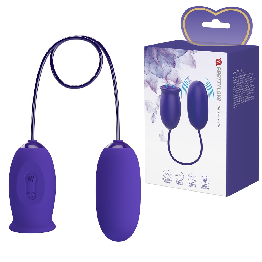 Віброяйце - Pretty Love Daisy-Youth Wireless Egg Blue - зображення 1