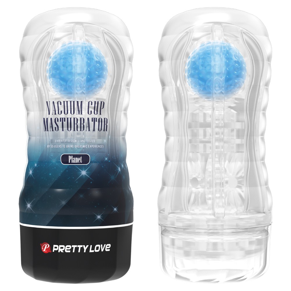 Мастурбатор - Pretty Love Vacuum Cup Masturbator Stellar Blue - зображення 1