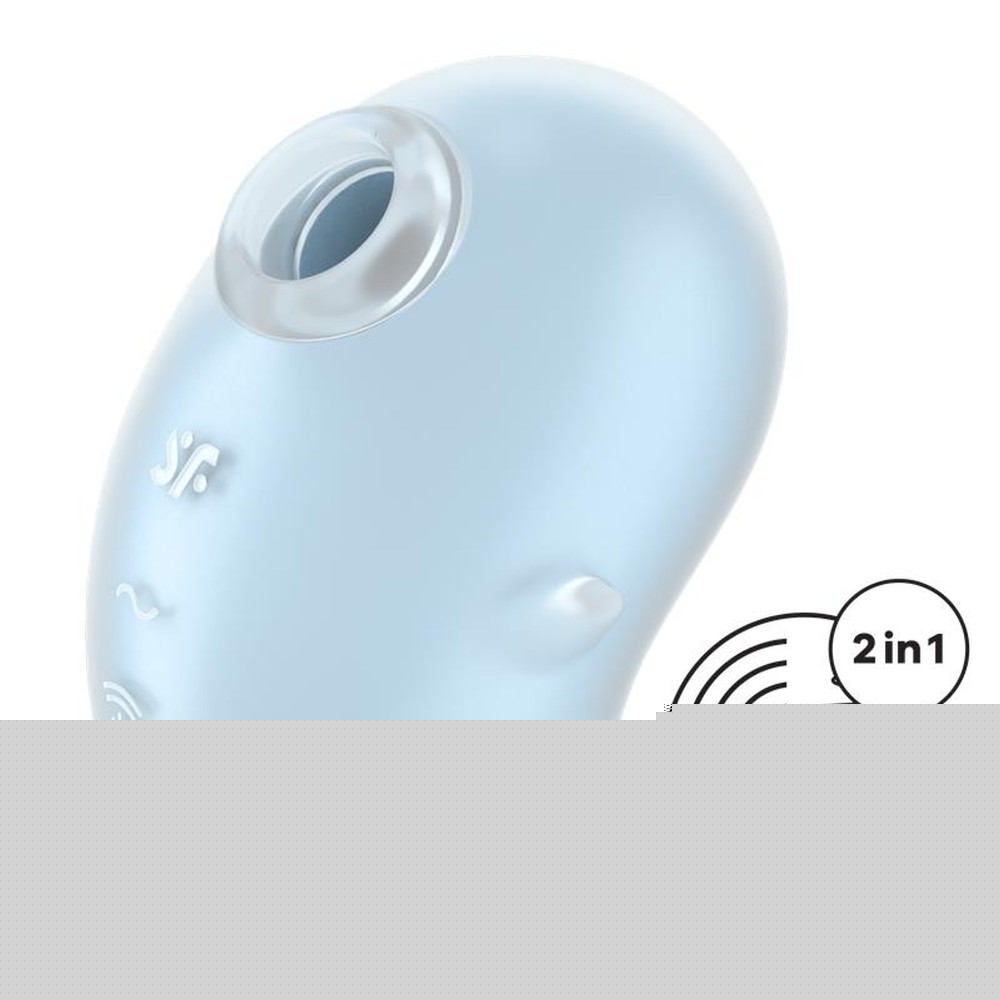 Вакуумний стимулятор - Satisfyer Cutie Ghost Blue - зображення 1