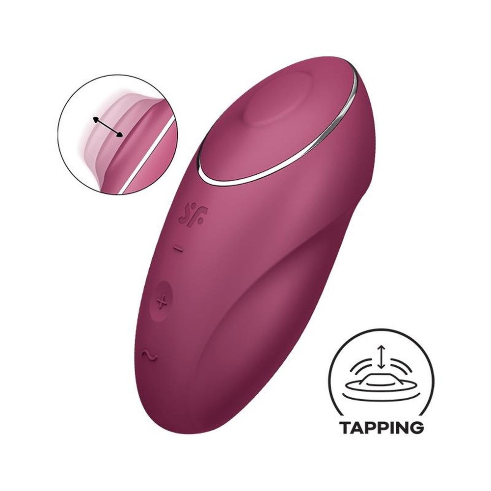 Кліторальний стимулятор - Satisfyer Tap & Climax 1 Red - зображення 1