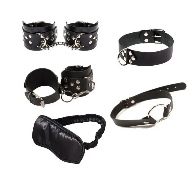 Набір Exxtreme Sex BDSM Leather Set Black - зображення 1