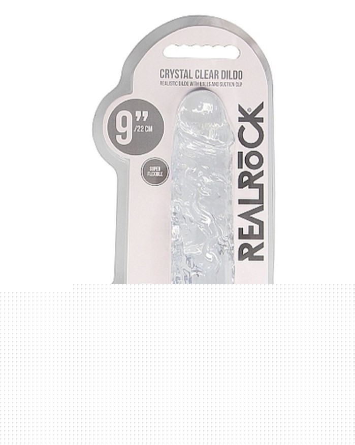 Фалоімітатор - Realrock Dildo 9" Transparent - зображення 1