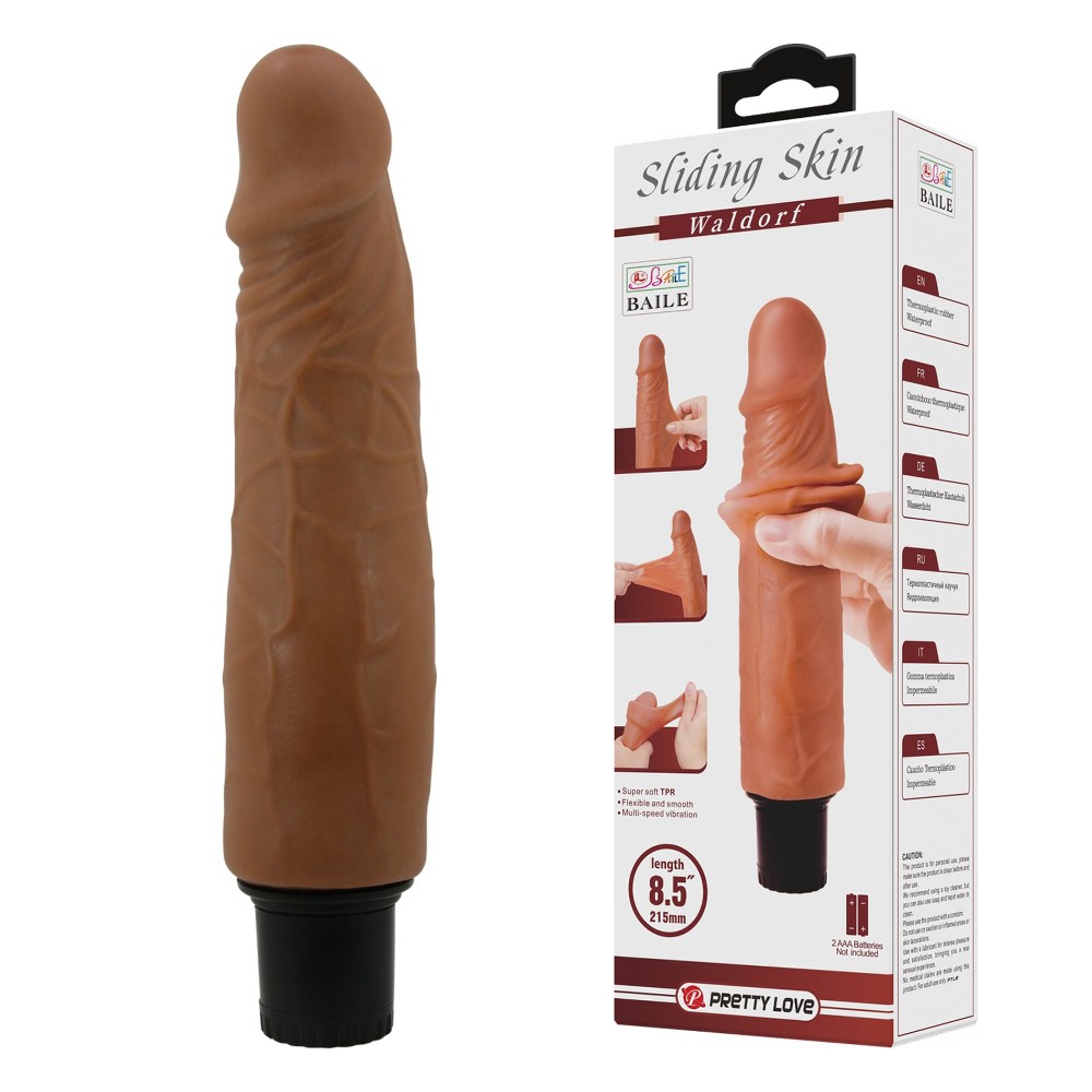 Вібратор - Pretty Love Sliding Skin Waldofr 8.5" Latin - зображення 1