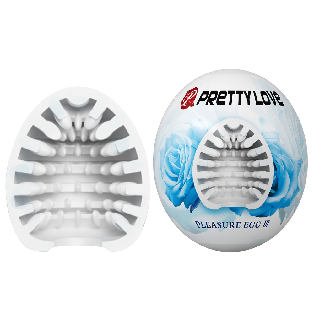 Мастурбатор - Pretty Love Pleasure Egg Masturbator White - зображення 1