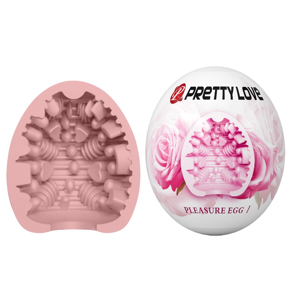 Мастурбатор - Pretty Love Pleasure Egg Masturbator Pink - зображення 1