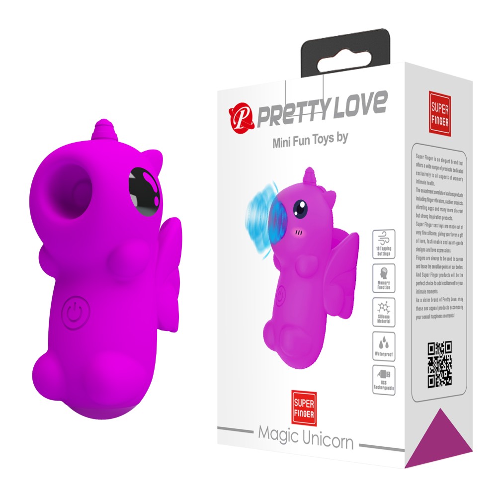 Насадка на палець - Pretty Love Magic Unicorn Stimulator Purple - зображення 1