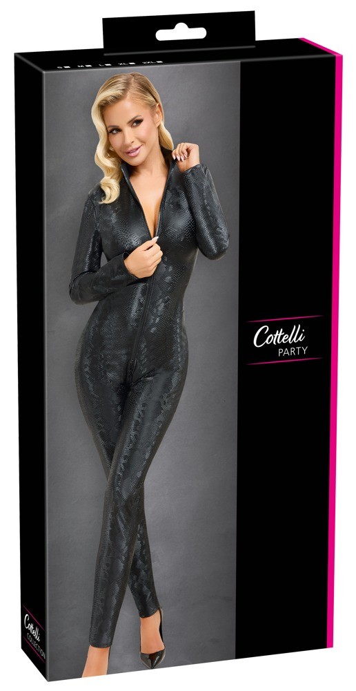 Комбінезон - Cottelli Collection Jumpsuit Snake Black L - зображення 1