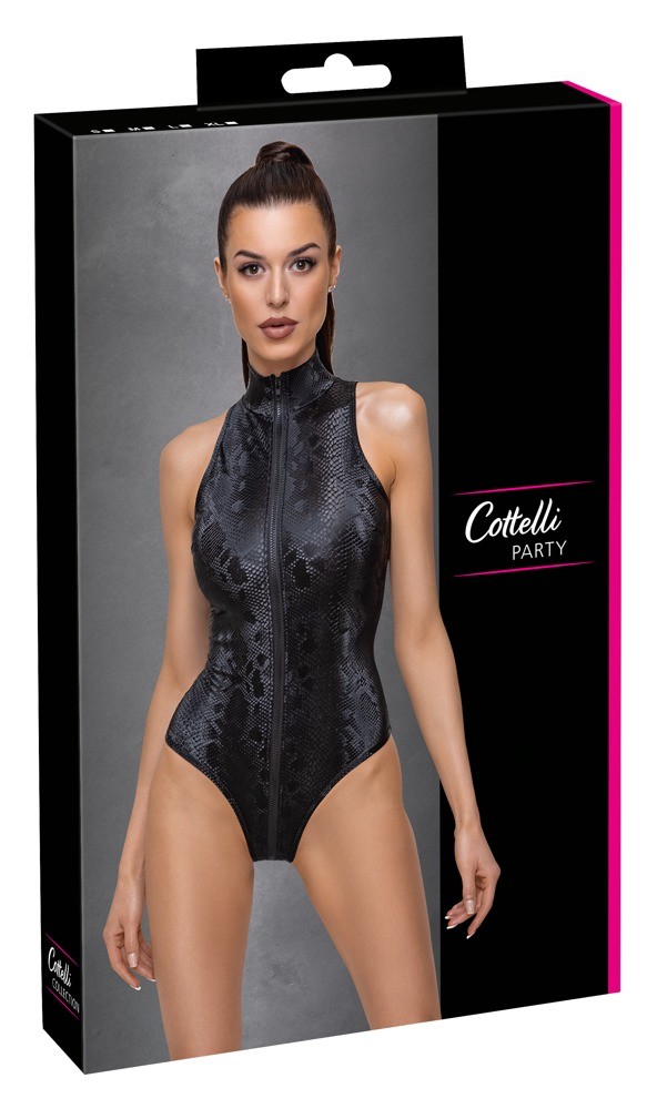 2643111 Cottelli Collection Body Snake - black M - зображення 1