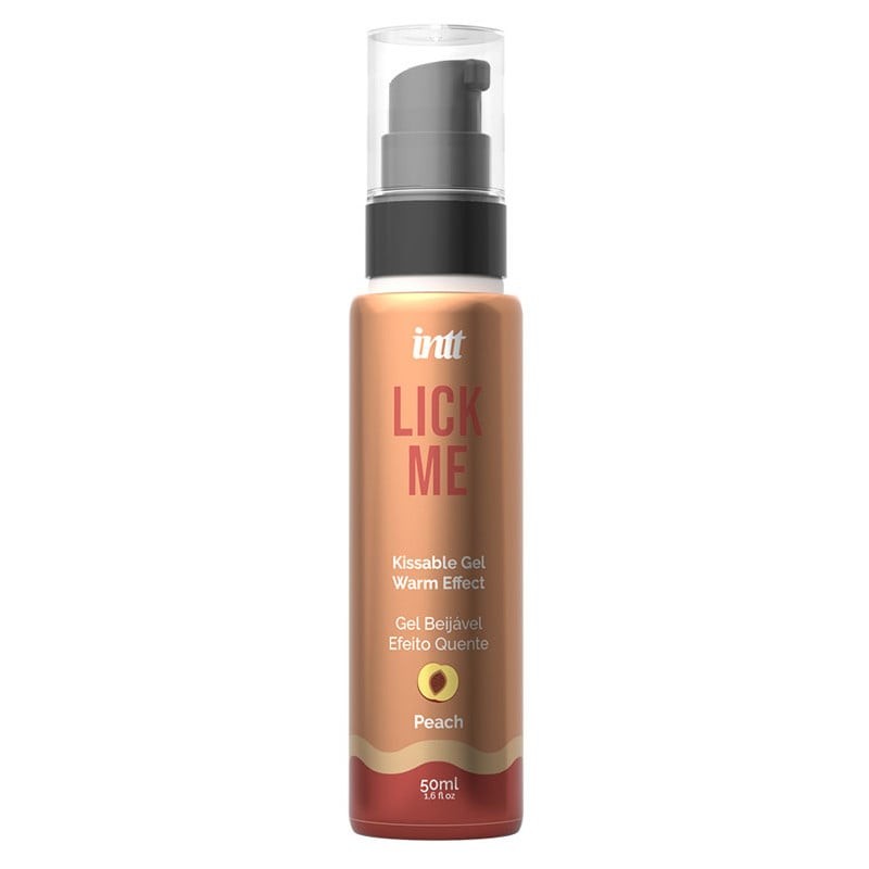 Лубрикант - Intt Lick Me Peach Kissable Gel With Warm Effect, 50 мл - зображення 1