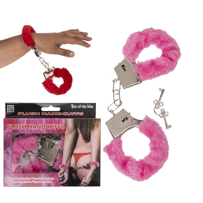 Наручники Plush Handcuffs With Keys Pink - зображення 1