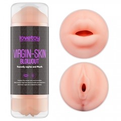 Мастурбатор - Virgin-Skin Blowout Stroker Vagina and Mouth - зображення 1
