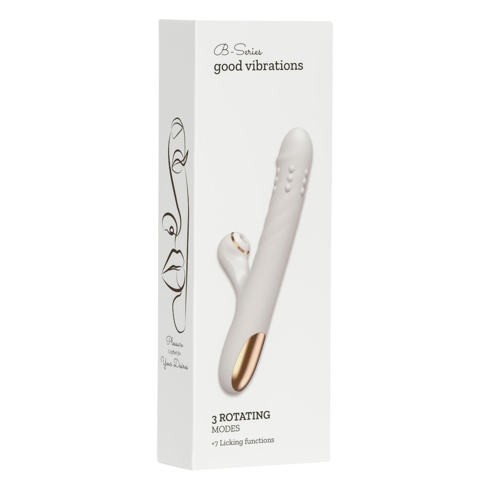 Вібратор - Silicone Vibrator 3 rotating, 7 licking functions - зображення 1